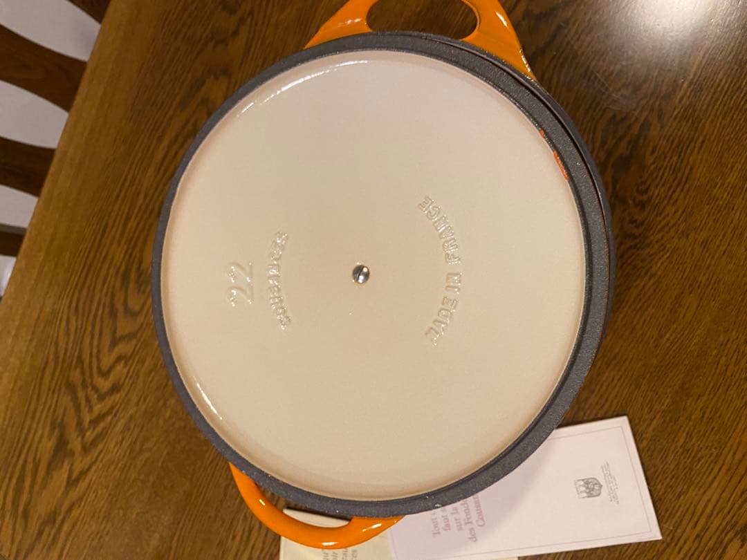クーザンス ル・クルーゼの前身の稀少品 フランス製 22cm鍋 希少