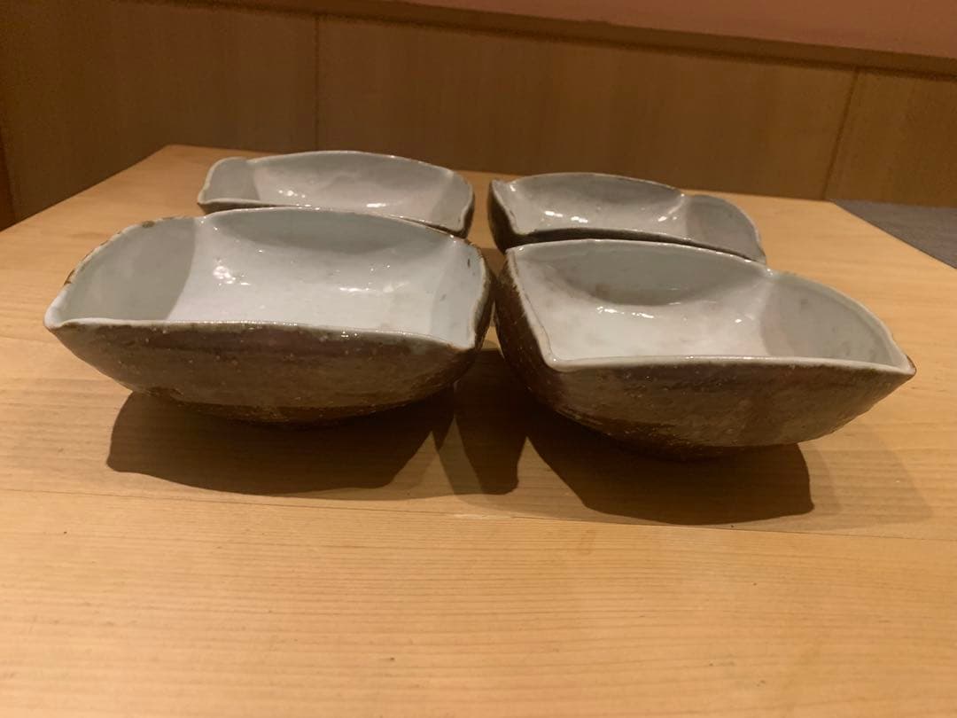 丹波焼 今西公彦 四方中鉢 4客セット（1客に僅かな欠けあり） - メルカリ