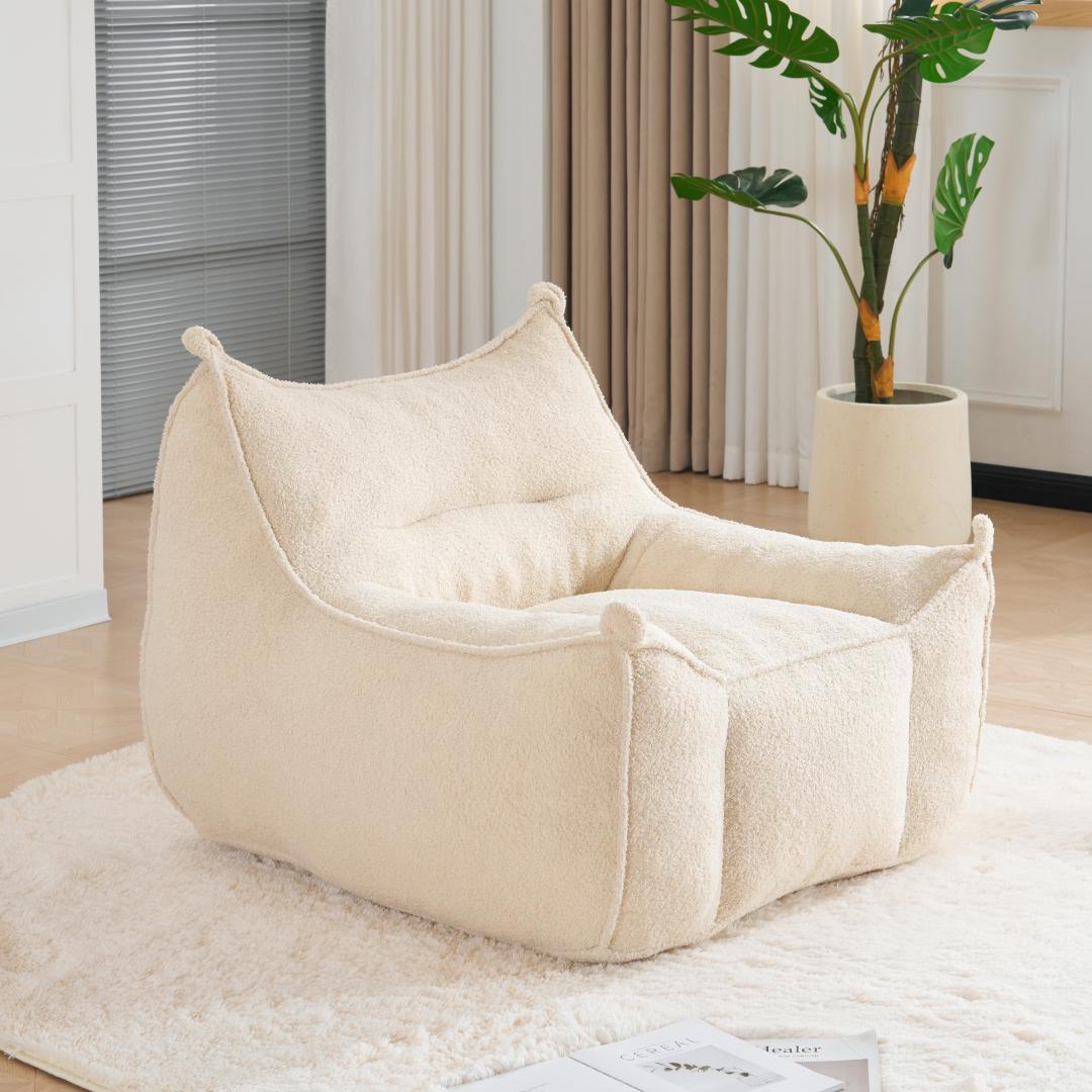 新品】圧縮完成品 一人用ふわふわソファ 耐荷重150kg ミニサイズ