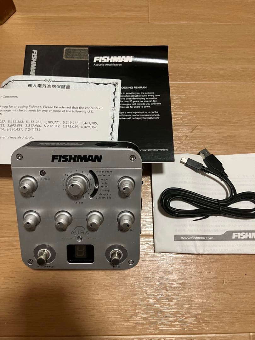 Fishman aura spectrum diアコースティックエフェクター Aura Spectrum DI Preamp
