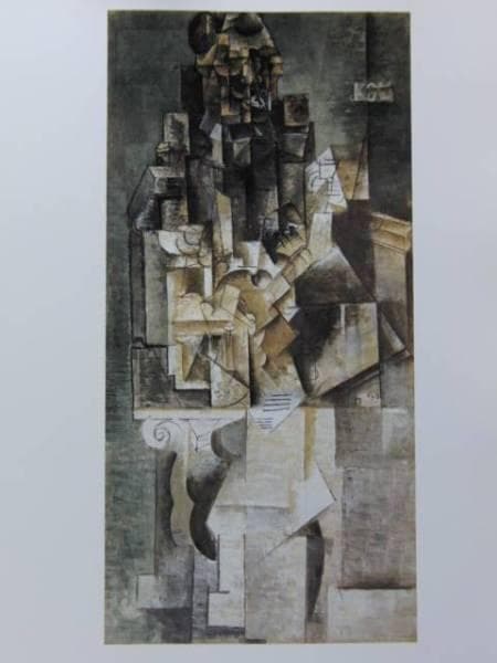 パブロ・ピカソ 「ギターをもつ男」、人物画、巨匠、希少画集画、 新品