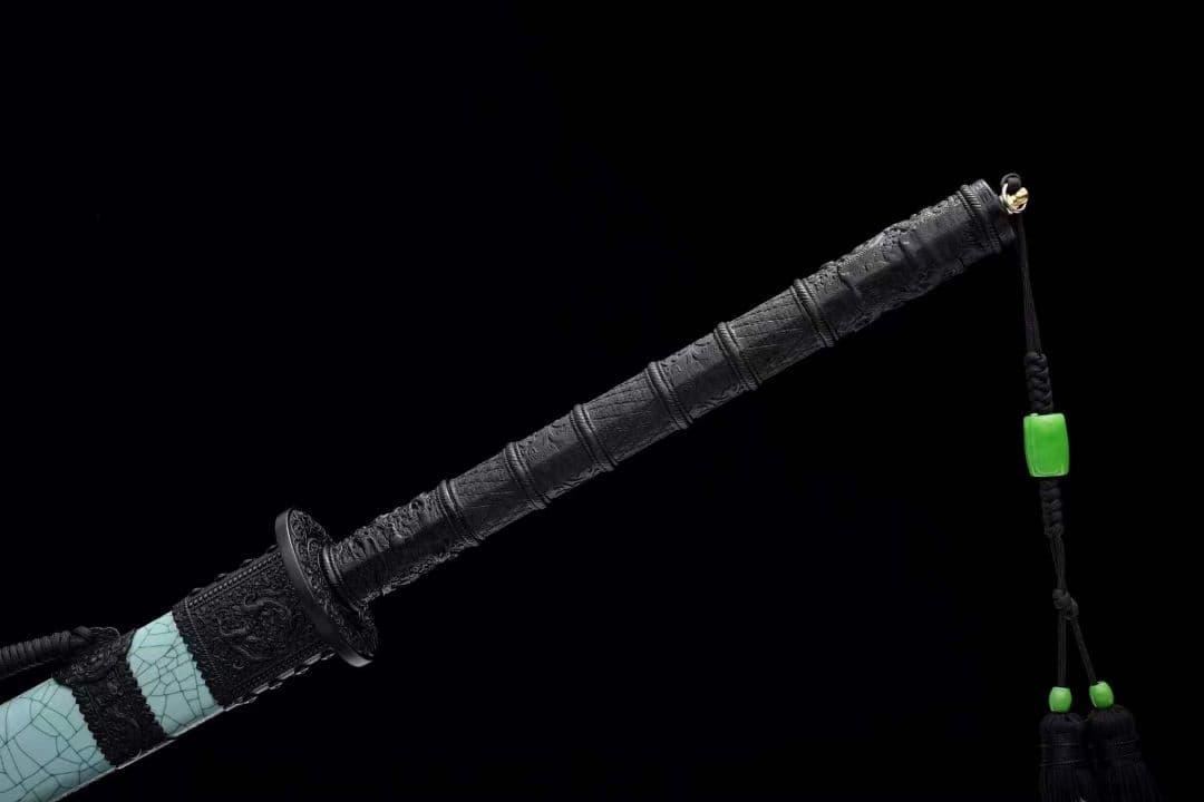 延長版）【青鱗康熙戦刀】古兵器 武具 刀装具 日本刀 模造刀