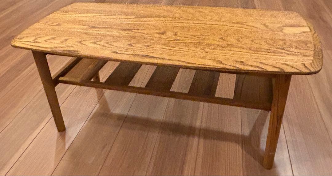 モモナチュラル FD LOW TABLE S 天然木昇降式センターテーブル - メルカリ