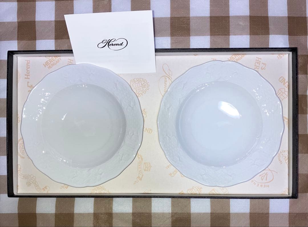 Herend ヘレンド ボウルペアセット 14cm 白 新品 高島屋 - メルカリ