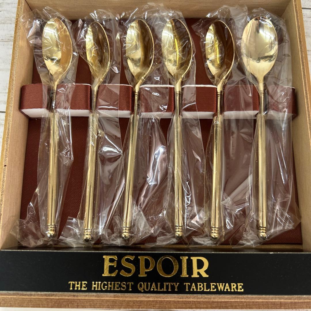 新品 ESPOIR エスポワール スプーン カトラリー 6本 木箱入 - メルカリ