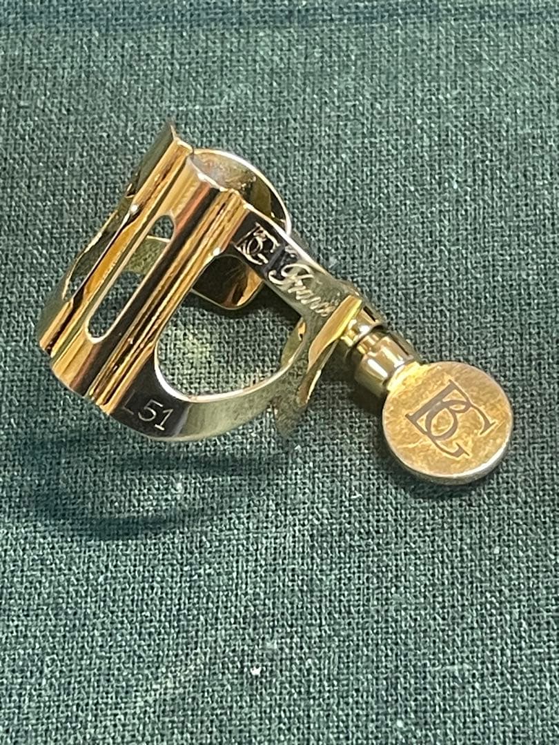 BG BG ソプラノサックス リガチャー L51 金メッキ