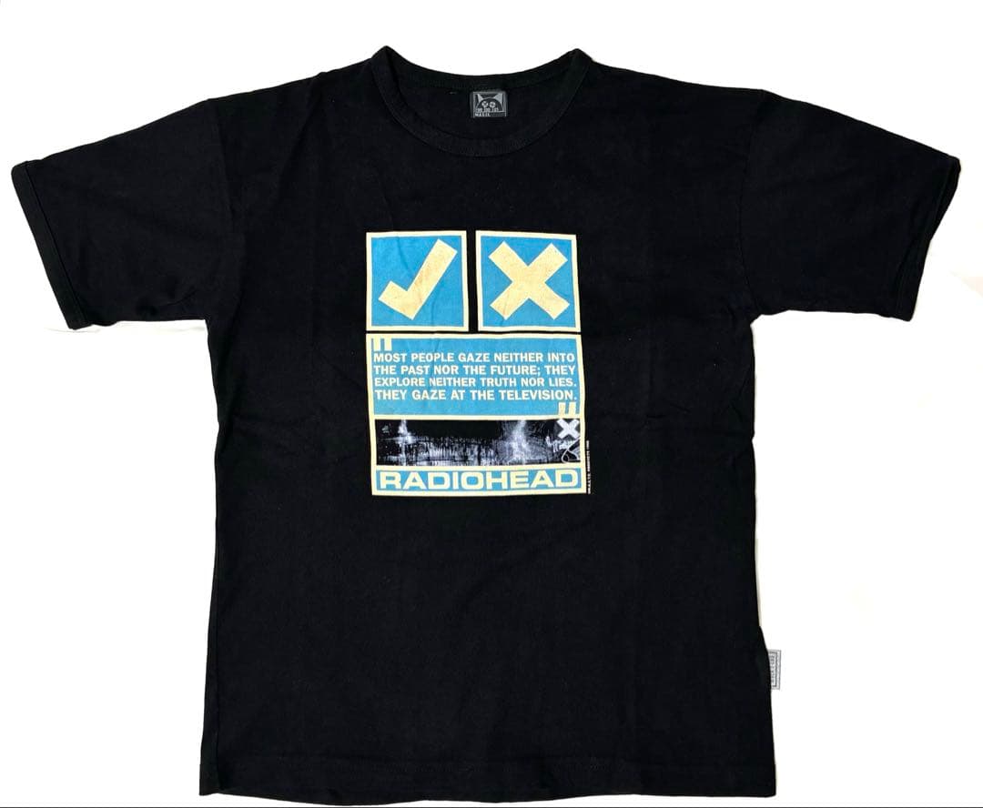 90s RADIOHEAD OK Computer Tシャツ Radiohead Ok Computer T Shirt 1997 Nigel Godrich, Colin Greenwood