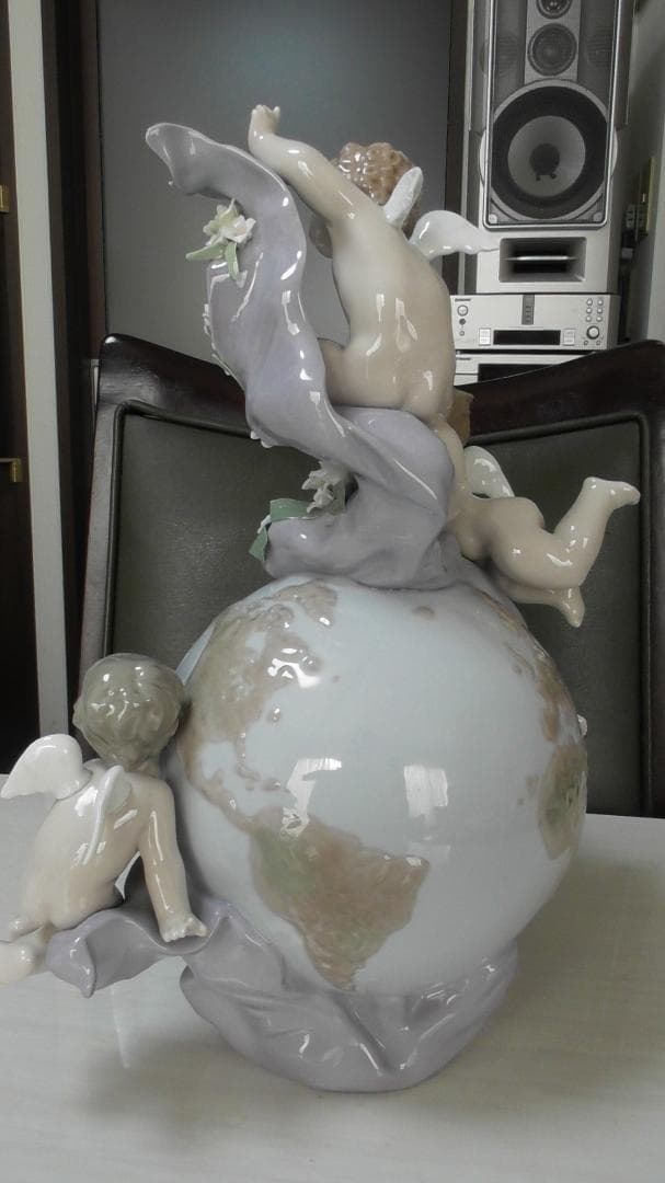 LLADRO リヤドロ【天使の時計】2 リアドロ インテリア 陶器 L408