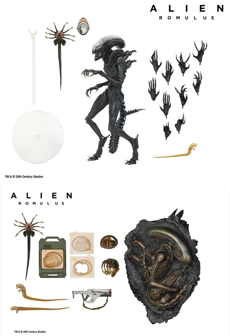 レア】 NECA ネカ エイリアン フィギュア ゼノモーフ アクセサリーセット