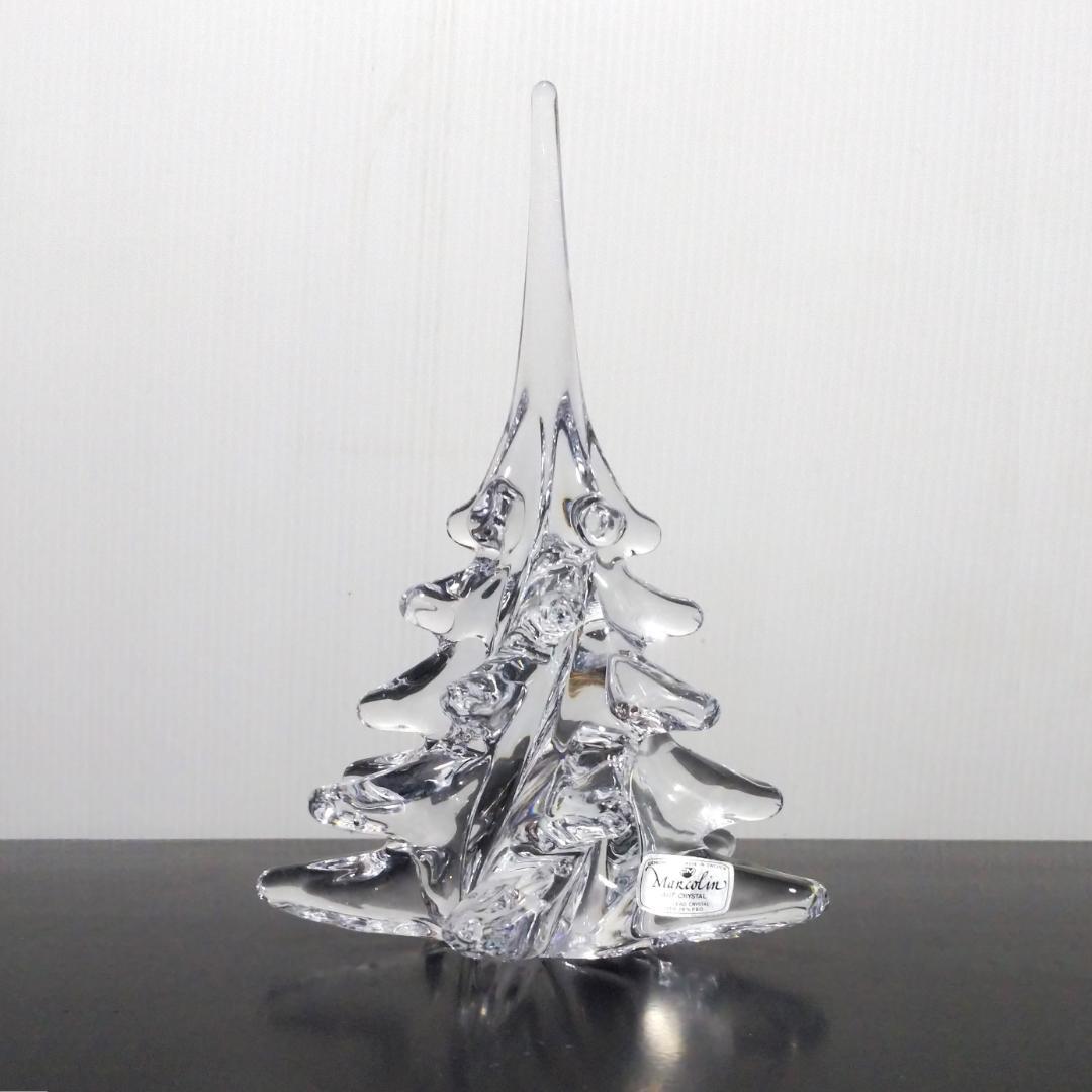 Marcolin Art Crystal マルコリン クリスタル ツリー クリア Marcolin Art Crystal マルコリン・アート・クリスタル 煙の羽の小鳥