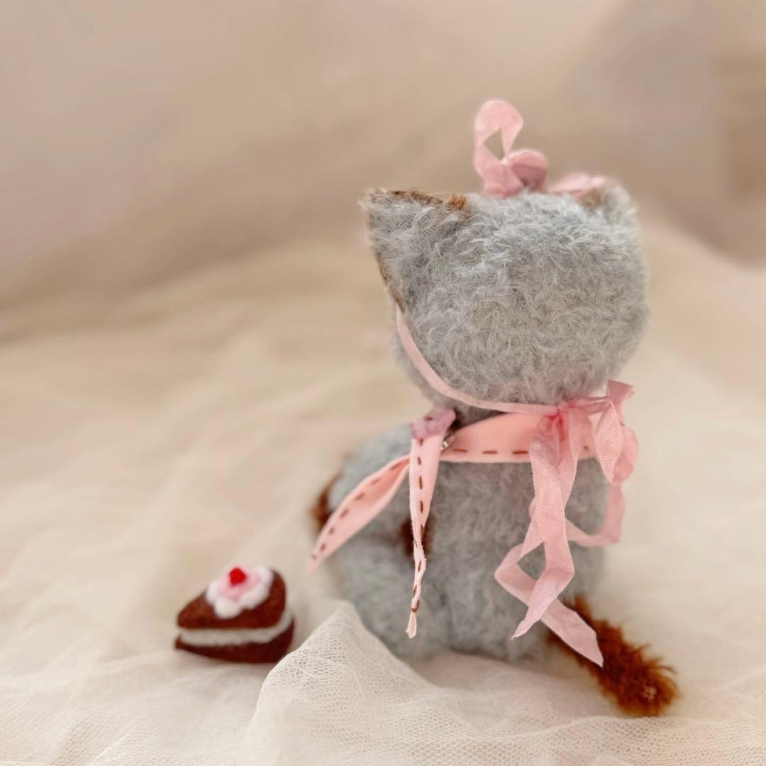 チョコミントキャット ねこ アーティストベア 海外作家様 ハンドメイド