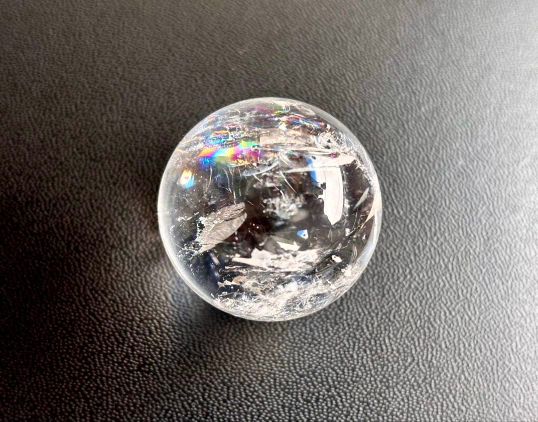 究極品質　永遠の愛を願う水晶の究極形態　虹のマスターウラルレムリアン極上スフィア