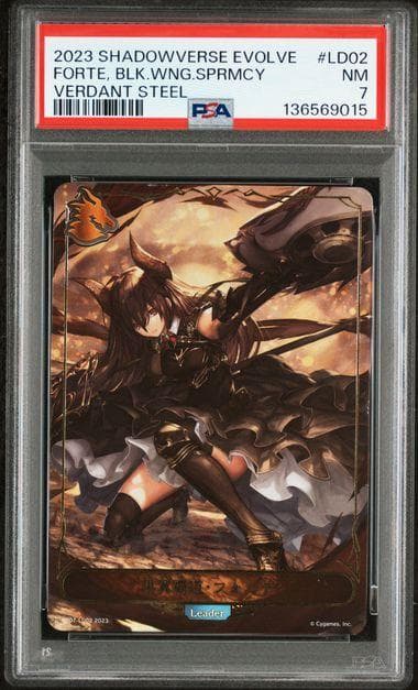 PSA 黒翼覇道・フォルテ LD リーダー シャドウバースエボルヴ シャドバ 黒翼覇道・フォルテ(リーダー)【-】{BP07-LD02}《ドラゴン》