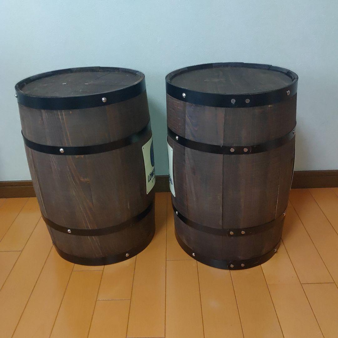 ビール樽 新品未使用 LÖWENBRÄU 木製樽風インテリア小物 2個セット