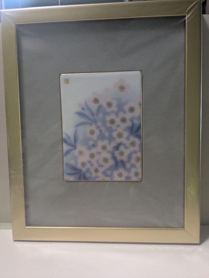 芳生 日本画 雪山 685×610mm