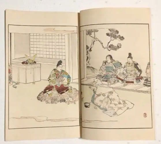多色刷り木版画本日本歴史画報第三号編輯者松本楓湖明治25年大倉書店