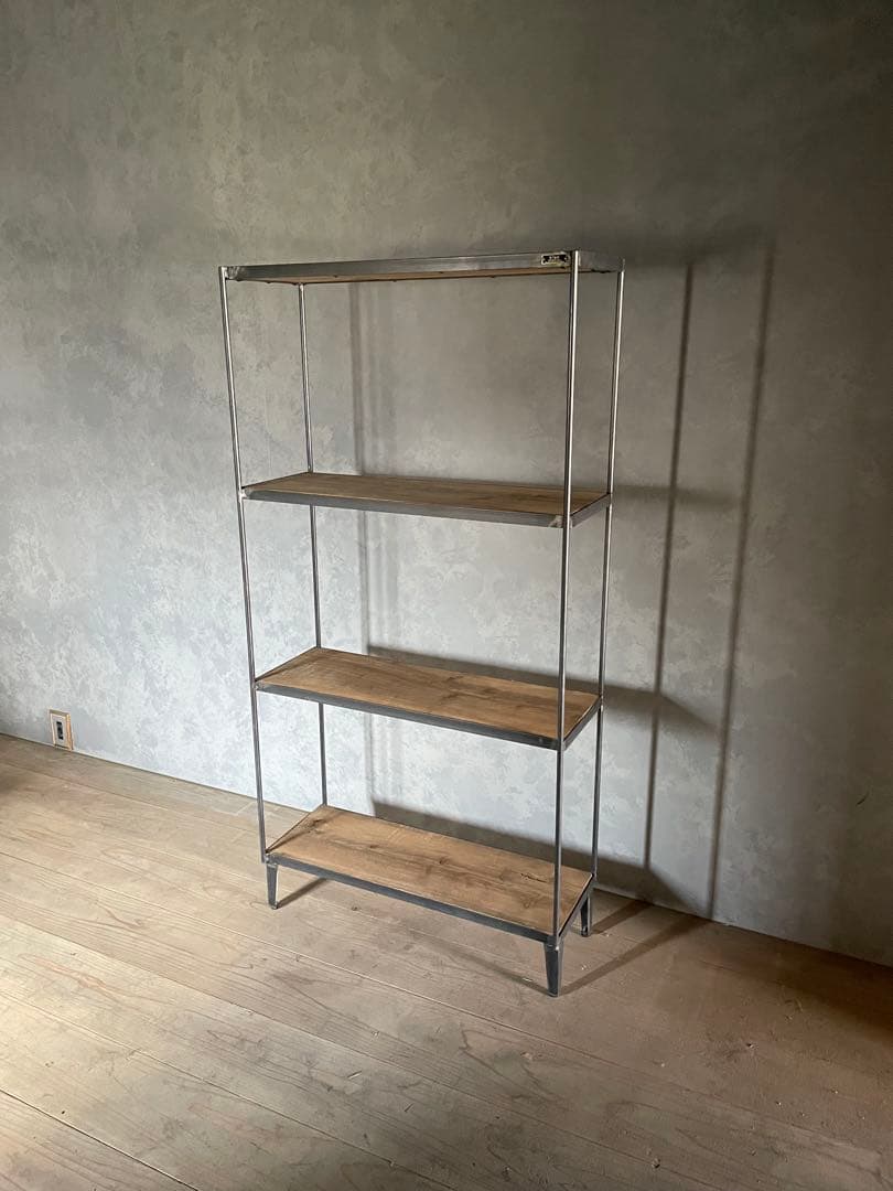 vintage style【shelf】VS-008 シェルフ・ディスプレイ台 ヴィンテージ ディスプレイチェスト『 Vintage Shelf 』H1050 ブルー