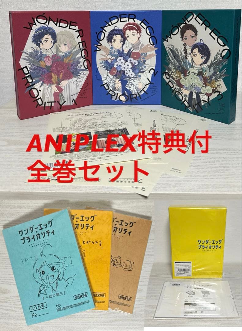 ワンダーエッグ・プライオリティ 非売品 特典 複製台本12冊 ＋ 限定収納BOX