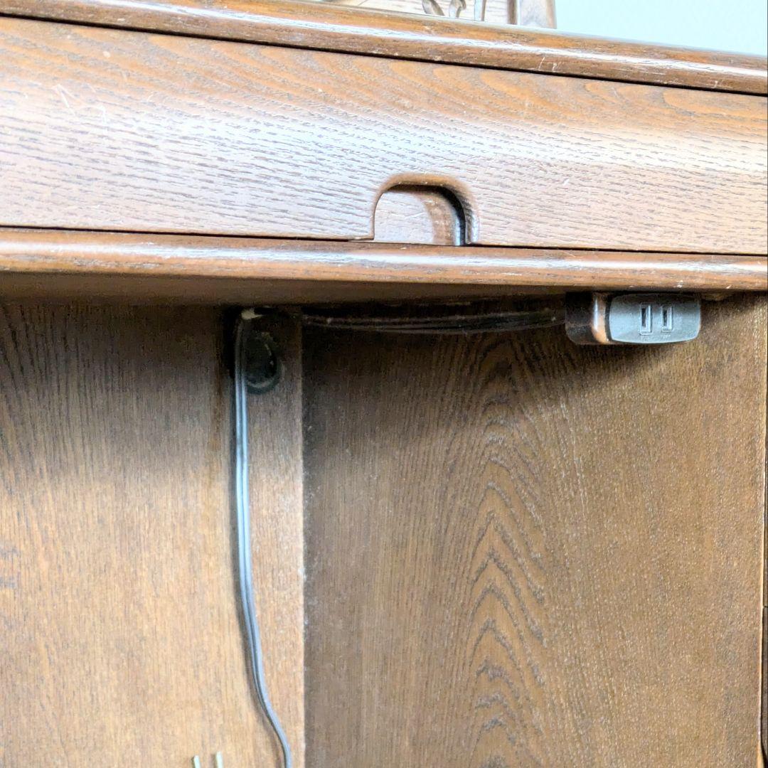 美品☆久和屋 ブローニュ ナラ無垢材 鏡台 ドレッサー ヴィンテージ