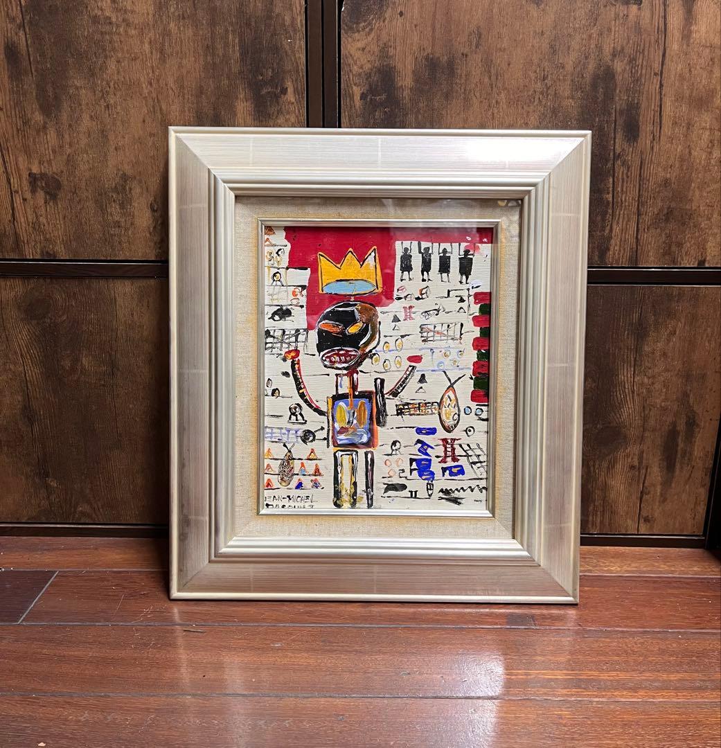 ジャン＝ミシェル・バスキア 油彩画 手描き 貴重 作者サイン 楽天市場】絵画 名画 Jean-Michei Basquiat ジャン-ミシェル・バスキア