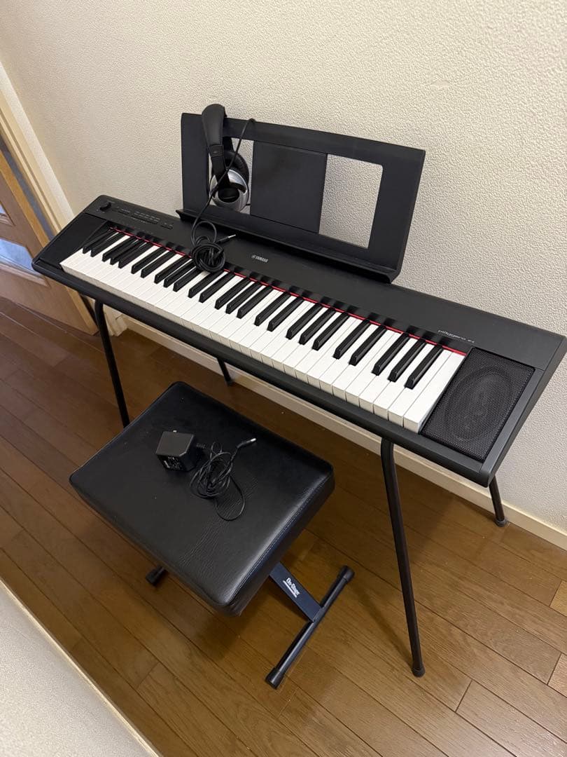 YAMAHA NP-12 電子ピアノ スタンド・ヘッドフォン椅子付き YAMAHA NP