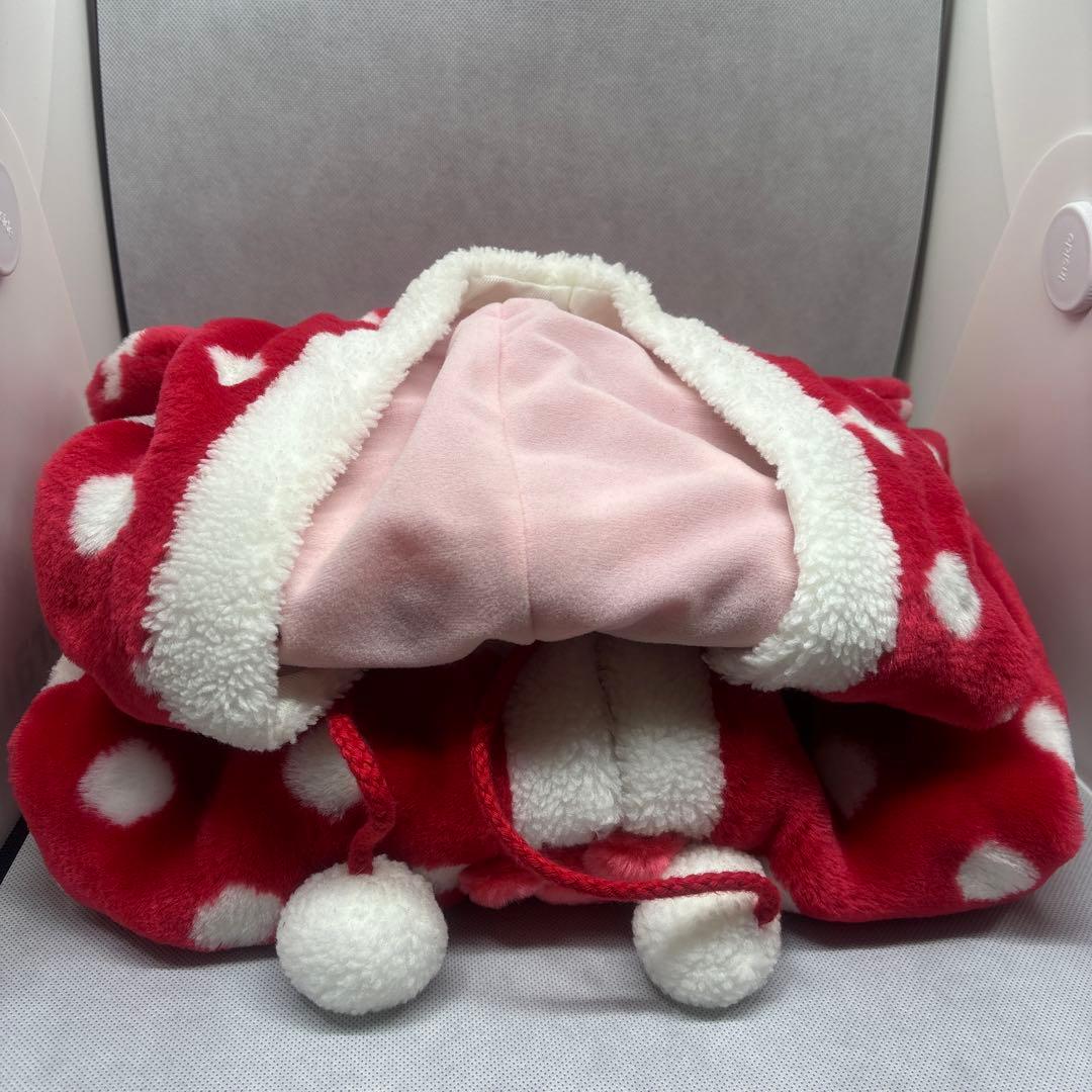ディズニーリゾート ミニーちゃんフード付ポンチョ ケープ タグ付き