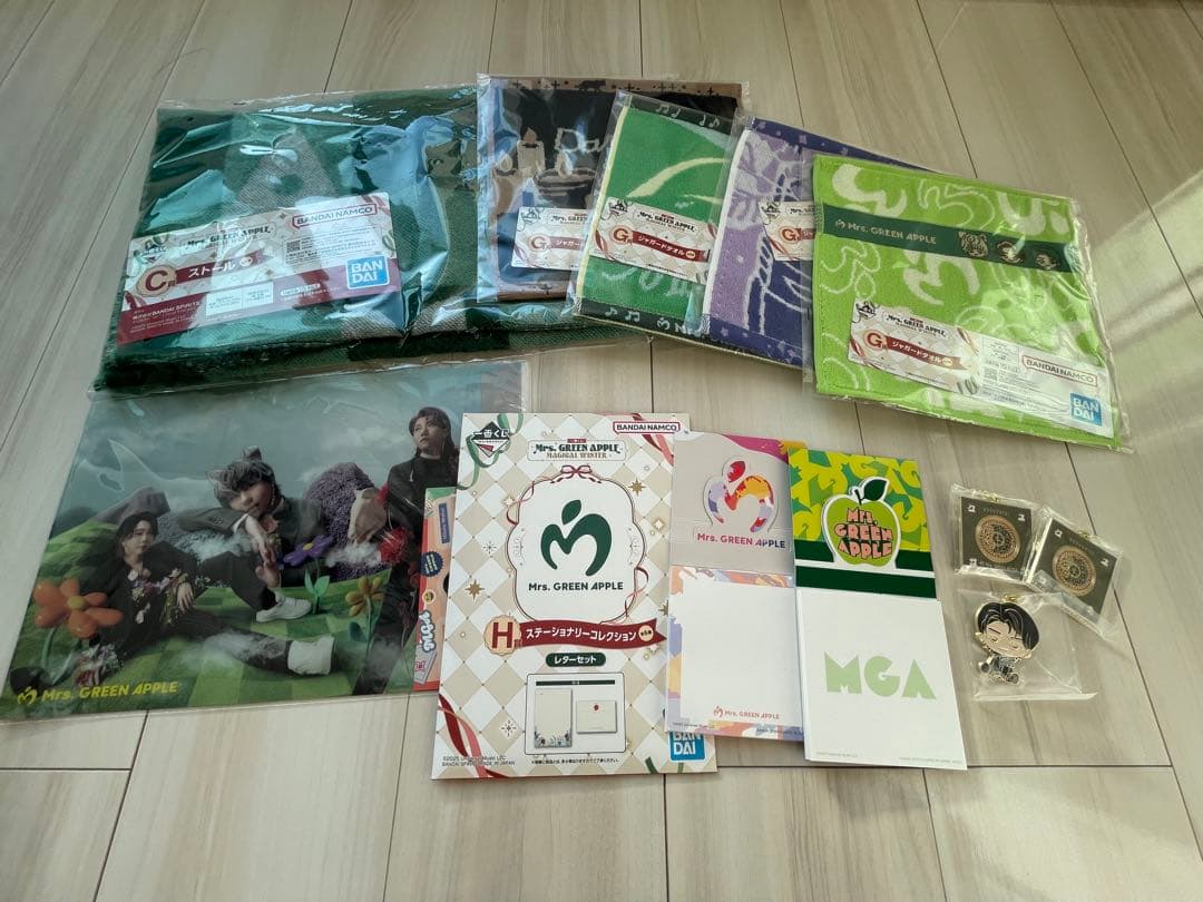 Mrs. GREEN APPLE 一番くじ まとめ売り　12点 Mrs. GREEN APPLE」グッズが必ず当たる！ローソン限定【一番くじ】12