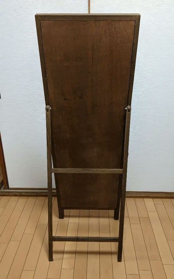 ☆激値下げ☆アンティーク姿見 扉&ネクタイ収納付き！☆新生活☆ - 鏡