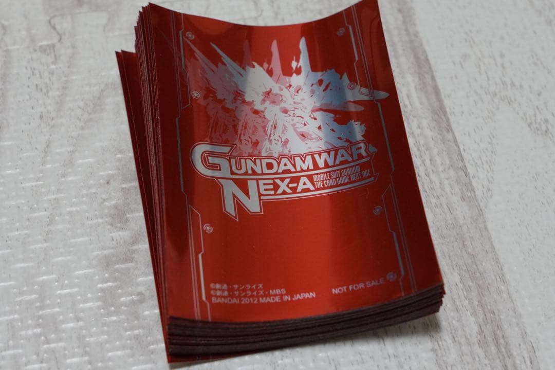 美品 ガンダムウォーネグザ 大会優勝賞品スリーブ シナンジュ 限定品