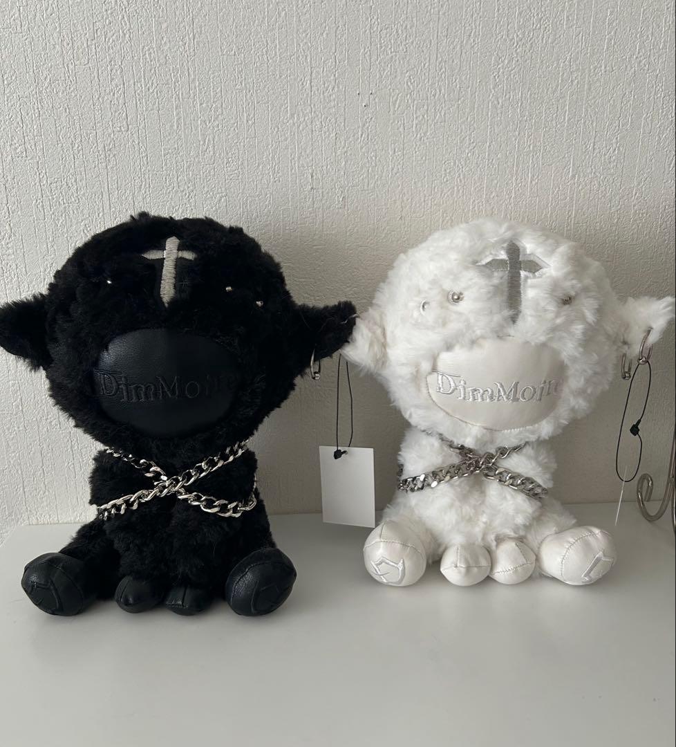 dimmoire 子羊ちゃんぬいぐるみ black&white