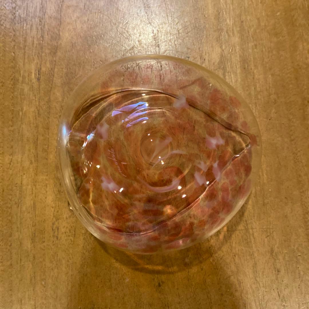 蠣崎マコト桜形びいどろガラスボウル