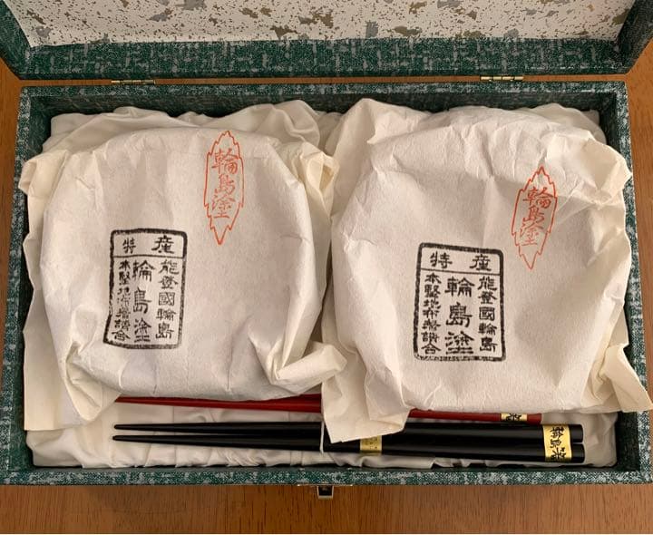 輪島塗汁椀と箸のセット 稲忠 - コップ・グラス・酒器クラシック