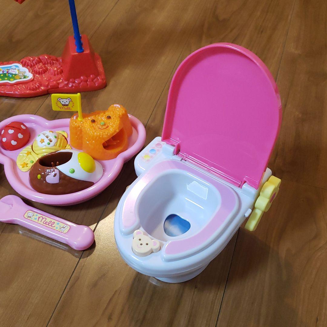 ぽぽちゃん メルちゃん おままごと 洗濯機 トイレ おしゃぶり - メルカリ