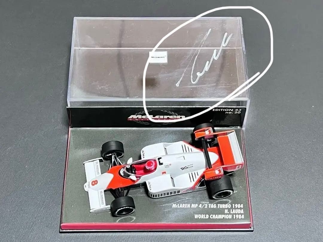 貴重）F1 McLaren MP4/8 ニキラウダ直筆サイン入1/43 - メルカリ