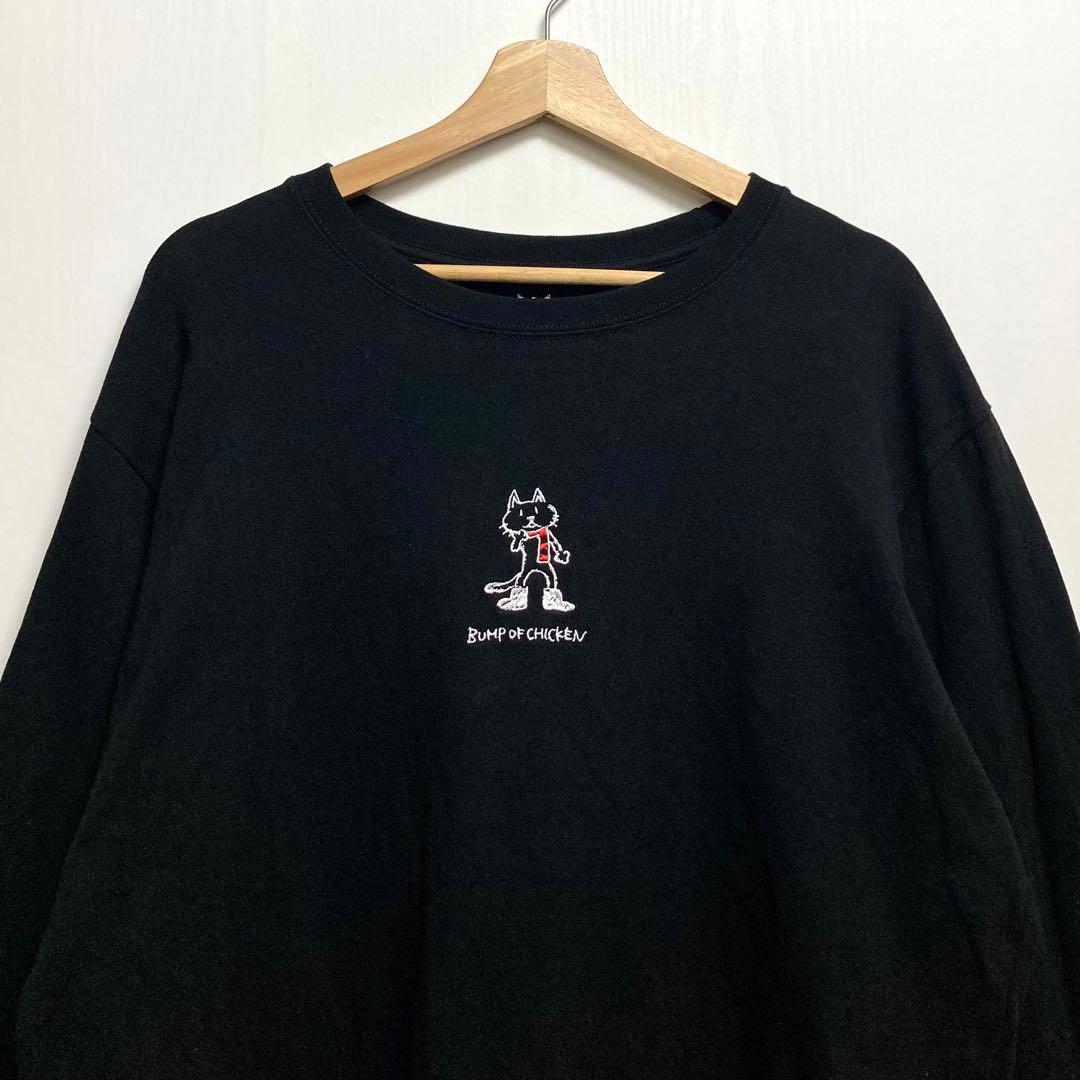 BUMP OF CHICKEN 刺繍ニコル ロンT バンプオブチキン XL 黒 - メルカリ