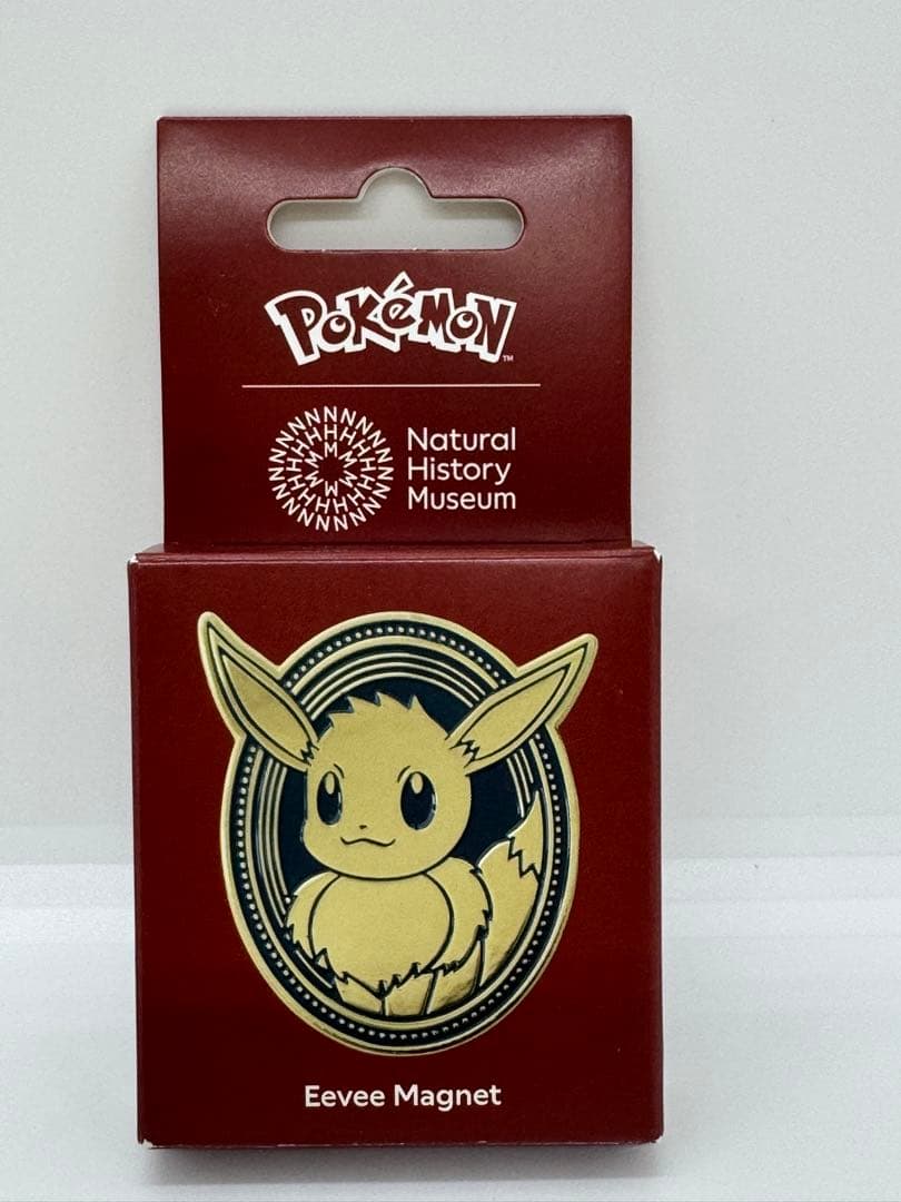 【新品・完売品】ポケモン ロンドン自然史博物館 イーブイ マグネット ゴールド ポケモン×ロンドン自然史博物館】イーブイ マグネット 30周年 新品未