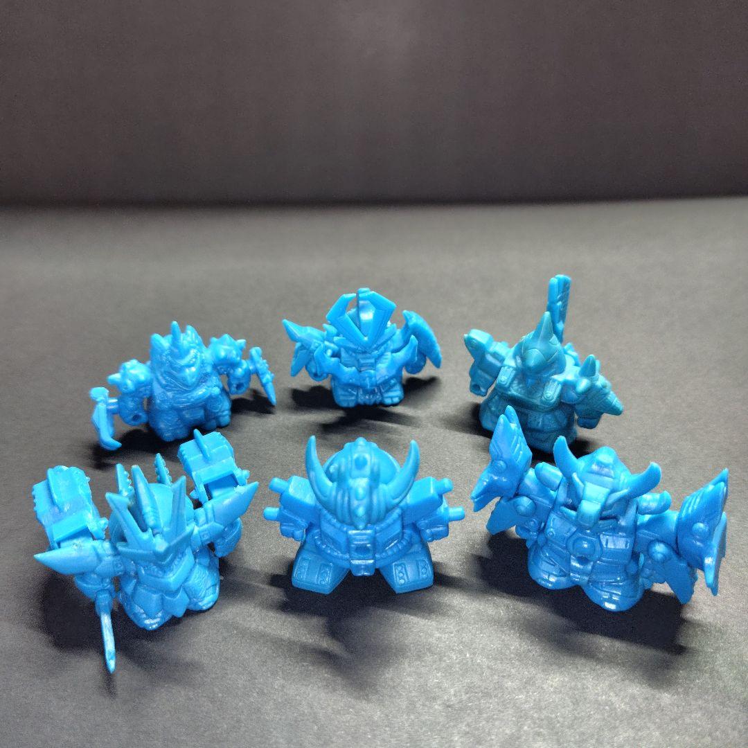 ガン消し☆短期値下げ中☆復活闇将軍　青揃い6体セット Yahoo!オークション -「ガン消し 復活闇将軍」の落札相場・落札価格