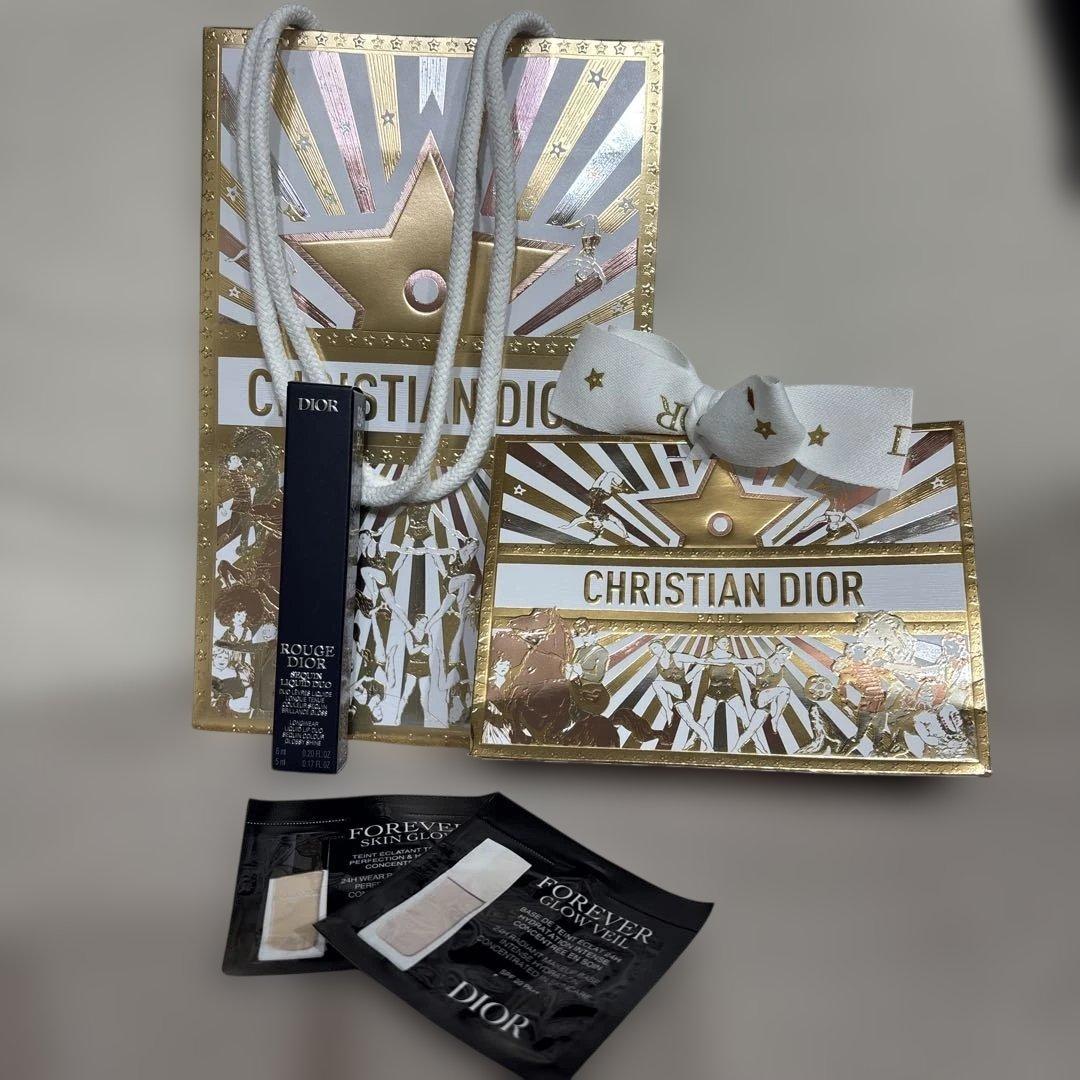 DIOR ホリデー限定　420 ルージュ ディオール シークイン リキッド デュオ（ホリデー