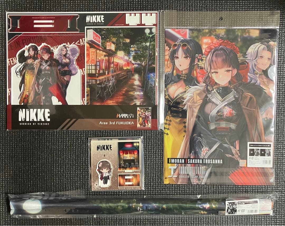 NIKKE エリア防衛戦 福岡 ジオラマ クリアファイル B2タペストリー