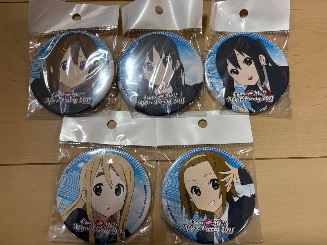 けいおん!缶バッジ5個セット come with me 2011 けいおん!缶バッジ5個セット come with me 2011 けいおん!缶バッジ5