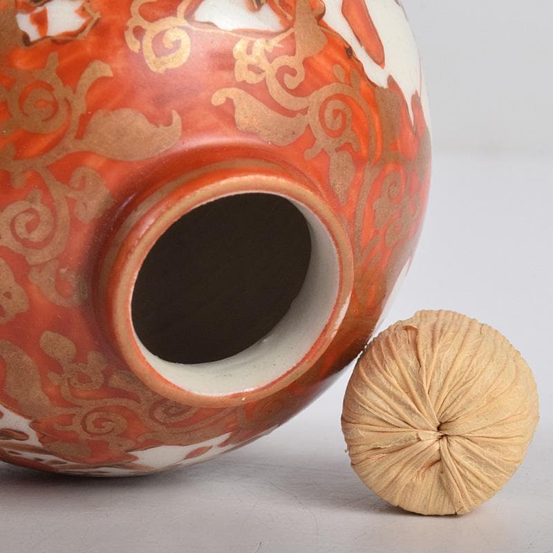 九谷焼 古九谷 赤絵金彩 花鳥文 振出 合わせ箱 M R8981 - メルカリ