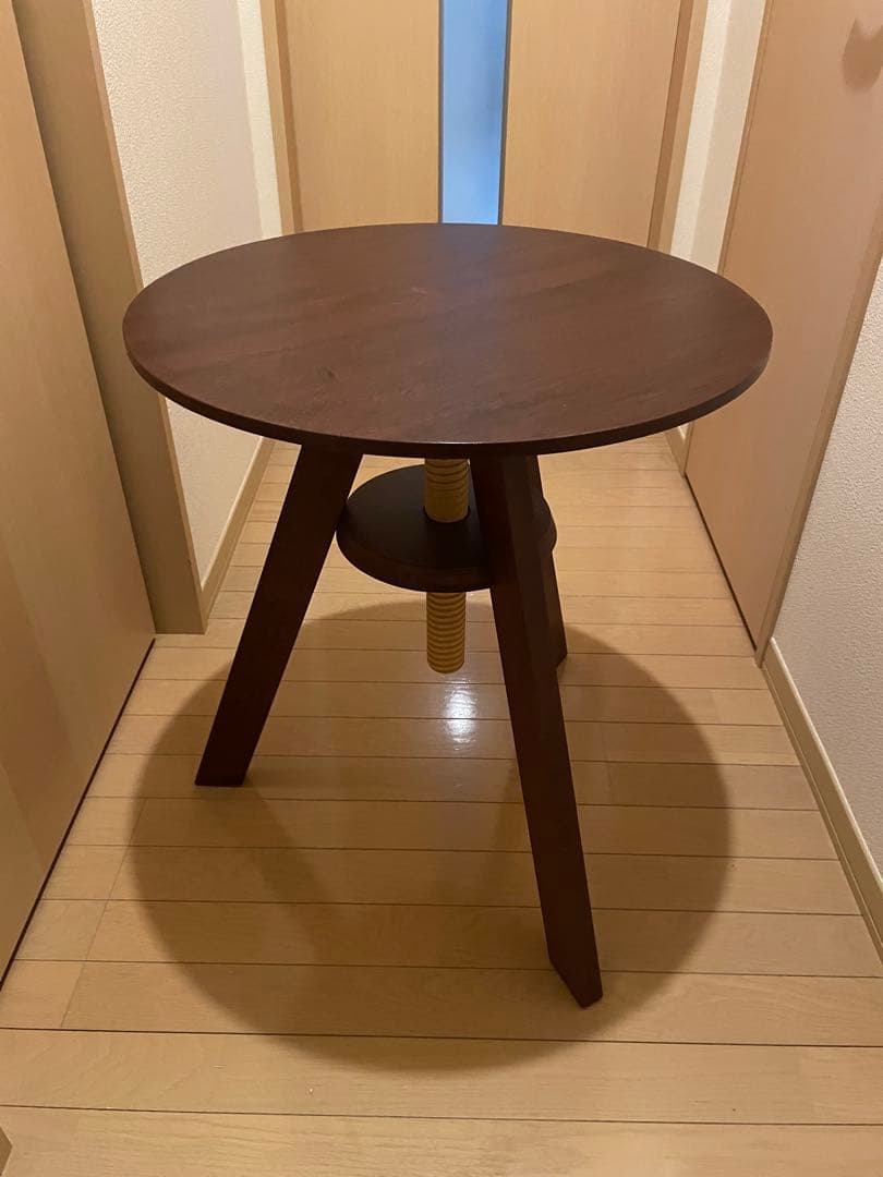 広松木工　スピンテーブル 広松木工 スピンスツール サイドテーブル ブラック 住宅展示場展示品 中古