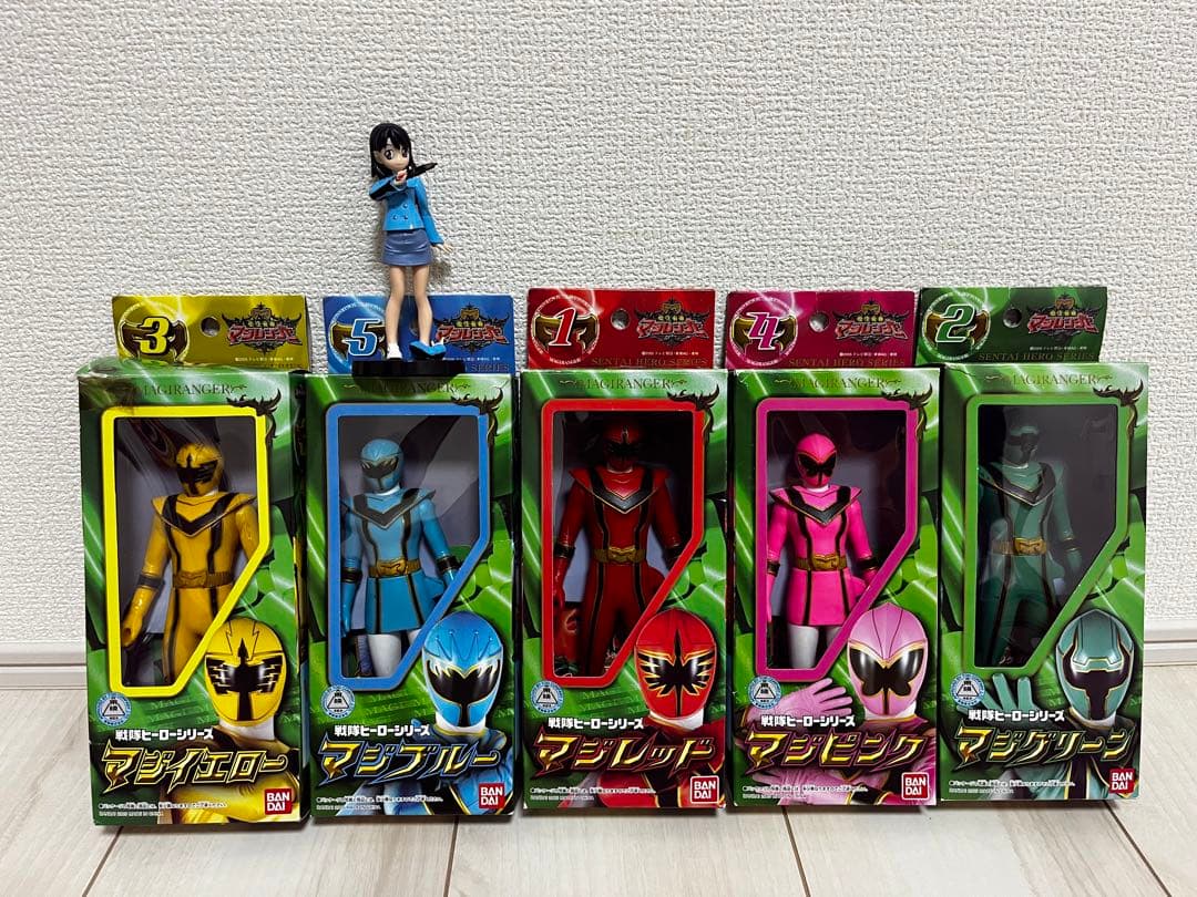 ☆オマケ付 戦隊ヒーローシリーズ マジレンジャー フィギュア 特撮