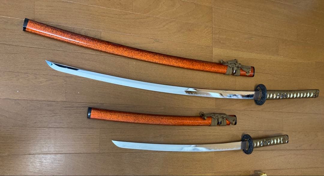 虎党様専用商品!模擬刀鋼製刀2本セット＆刀掛け