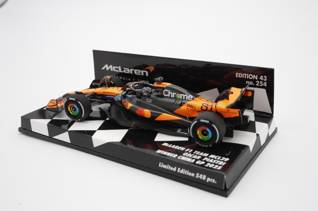 よもぎ様専用1/43 マクラーレン MCL39 中国GP 優勝 O.ピアストリ