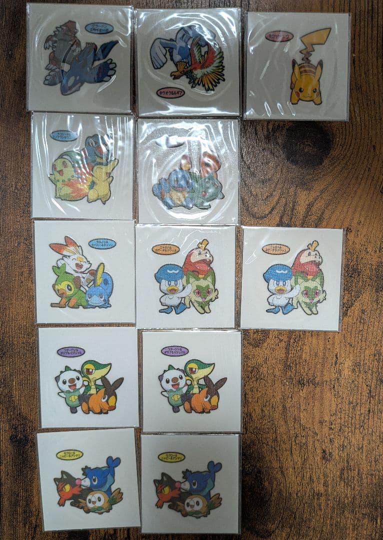 非売品】ポケモンパンのポケモンデコキャラシール 1枚目と2枚目のみ