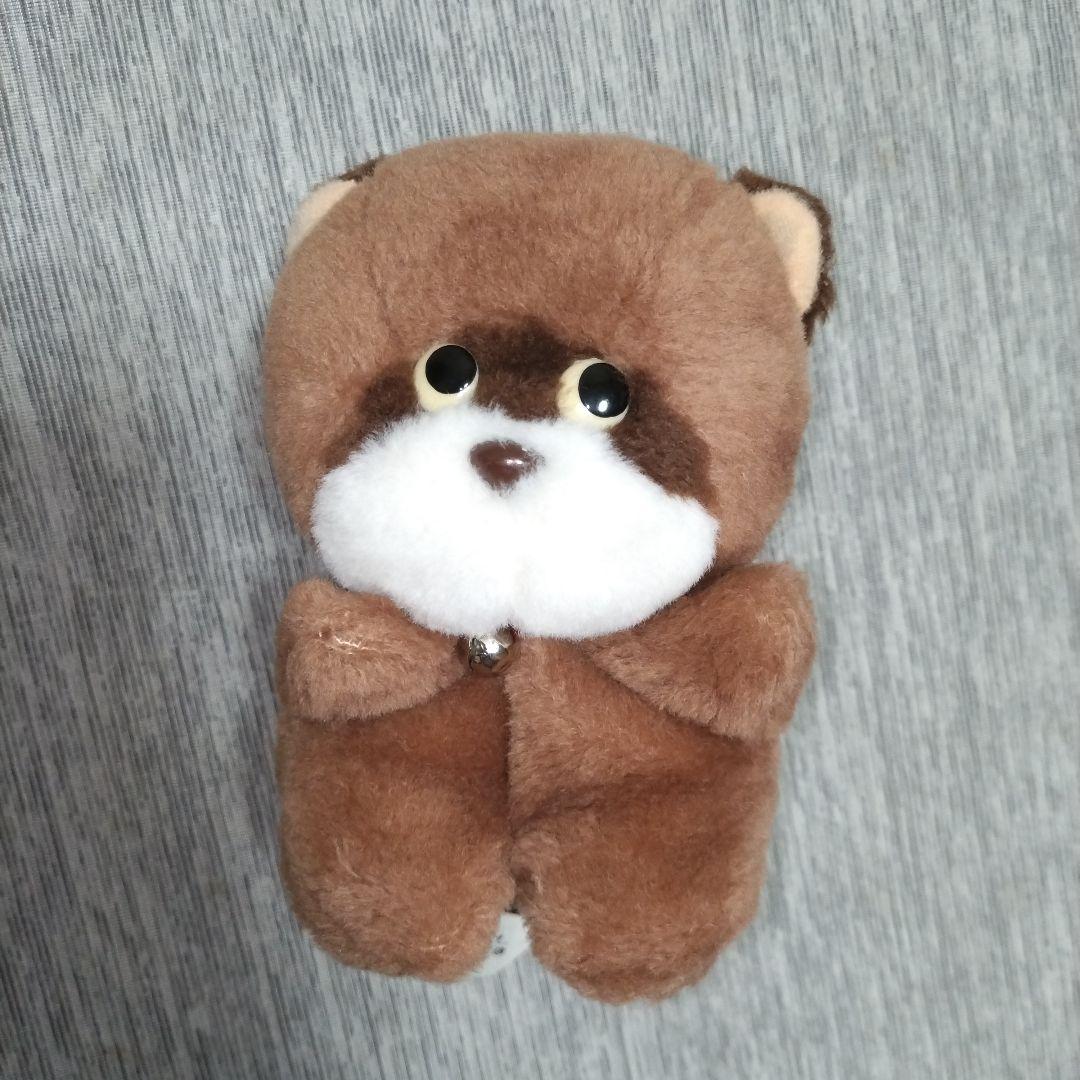 ファンシーたぬき ぬいぐるみ タヌキ 狸 マスコット 昭和レトロ 全長