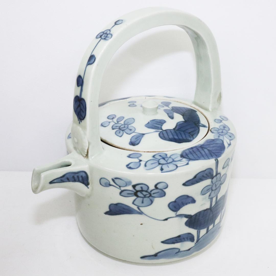 古伊万里 染付 花 蓮子 水注 銚子 酒器 - メルカリ