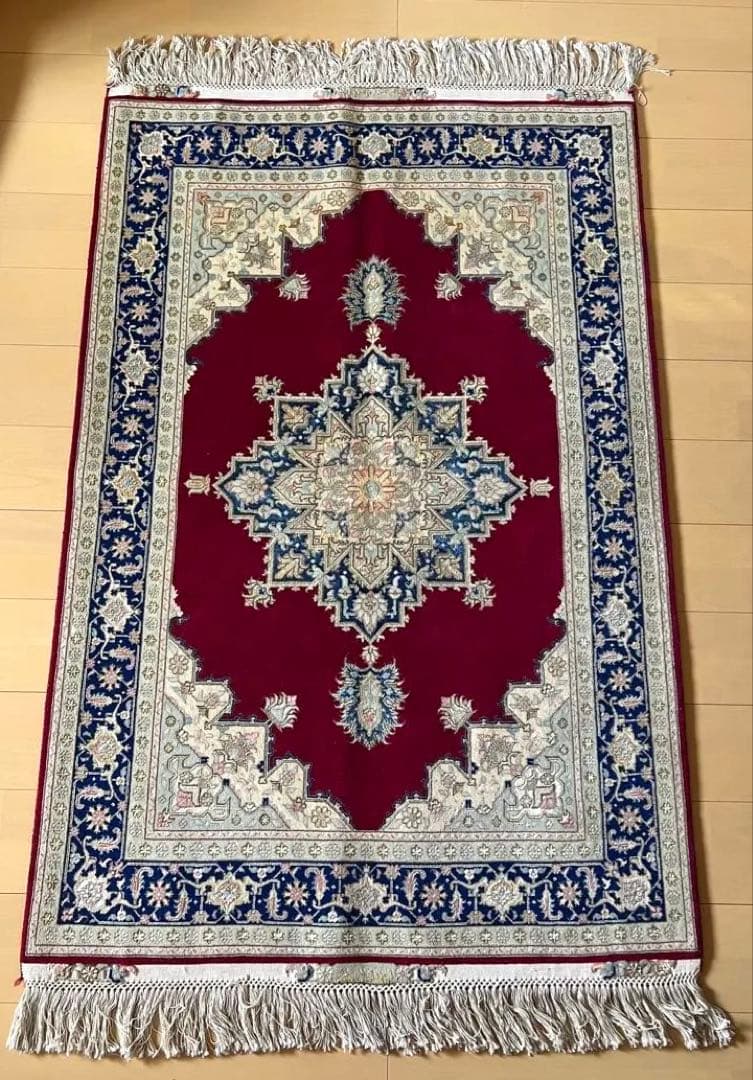 150×100 ペルシャ絨毯　タブリーズ ペルシャ絨毯【タブリーズ産】tabriz-144（約1.5㎡）