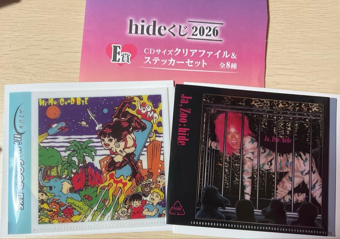 hideクリアファイル ステッカーセット - メルカリ